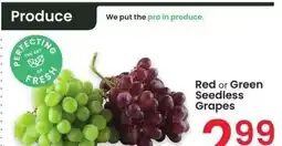 Albertsons Red or Green Seedless Grapes offer