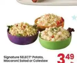 Albertsons Signature SELECT Potato, Macaroni Salad or Coleslaw - Selected varieties. glass offer