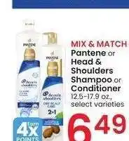 Albertsons Pantene or Head & Shoulders Shampoo or Conditioner - 12.5-17.9 oz., select varieties offer