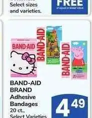 Albertsons Band-Aid Brand Adhesive Bandages - 20 ct., Select Varieties offer