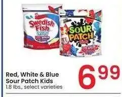 Albertsons Red, White & Blue Sour Patch Kids - 1.8 lbs., select varieties offer