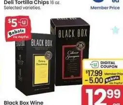 Albertsons Black Box Wine - 3 ltr. Selected varietals offer