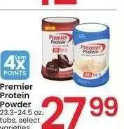 Albertsons Premier Protein Powder - 23.3-24.5 oz. tubs, select varieties offer