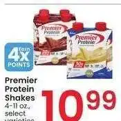 Albertsons Premier Protein Shakes - 4-11 oz., select varieties offer