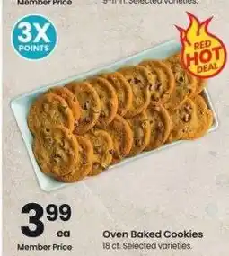 Albertsons Oven Baked Cookies - 18 ct. Selected varieties offer