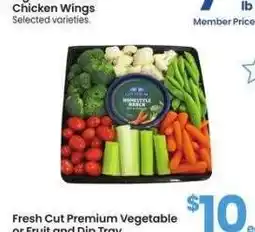 Albertsons Fresh Cut Premium Vegetable or Fruit and Dip Tray - 41-60 oz. Selected varieties offer