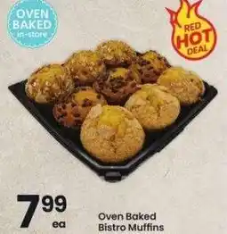 Albertsons Oven Baked Bistro Muffins - 9 ct. Selected varieties offer