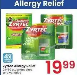 Albertsons Zyrtec Allergy Relief - 24-30 ct., select sizes and varieties offer