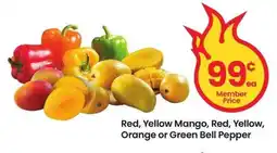 Albertsons Red, Yellow Mango, Red, Yellow, Orange or Green Bell Pepper offer