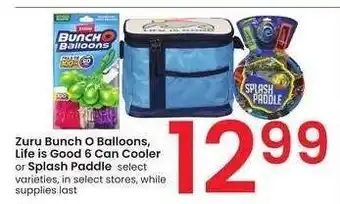Albertsons Zuru Bunch O Balloons, Life is Good 6 Can Cooler or Splash Paddle - select varieties offer