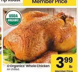 Albertsons O Organics Whole Chicken - Air chilled offer