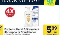 Albertsons Pantene, Head & Shoulders Shampoo or Conditioner - 10.9-17.9 oz. Selected varieties offer