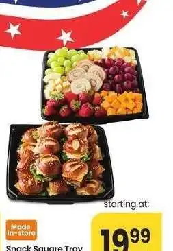 Albertsons Snack Square Tray - Selected Varieties Available Grab and Go offer