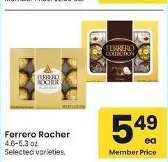 Albertsons Ferrero Rocher - 4.6-5.3 oz. Selected varieties offer