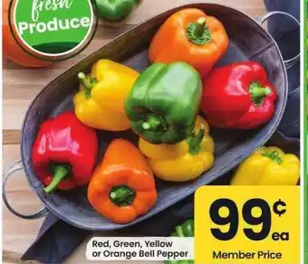Albertsons Red, Green, Yellow or Orange Bell Pepper offer