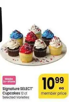 Albertsons Signature SELECT Cupcakes - 12 ct Selected Varieties offer