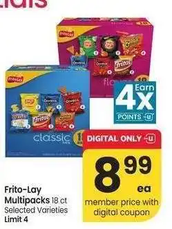 Albertsons Frito-Lay Multipacks - 18 ct Selected Varieties offer