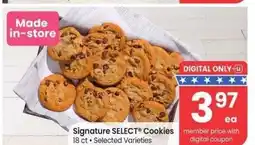 Albertsons Signature SELECT Cookies - 18 ct • Selected Varieties offer