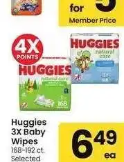 Albertsons Huggies 3x Baby Wipes - 168-192 ct. Selected varieties offer