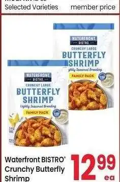 Albertsons Waterfront BISTRO Crunchy Butterfly Shrimp - 28 oz • Frozen offer