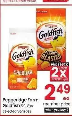 Albertsons Pepperidge Farm Goldfish - 5.9-8 oz Selected Varieties offer