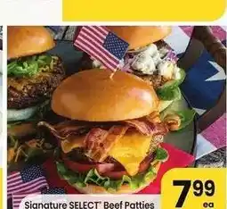 Albertsons Signature SELECT Beef Patties - 16 oz • Selected Varieties offer
