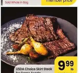 Albertsons USDA Choice Skirt Steak for Carne Asada offer