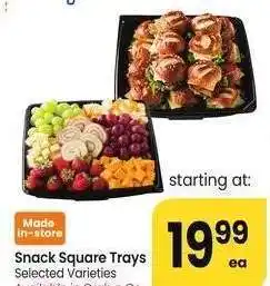 Albertsons Snack Square Trays - Selected Varieties Available in Grab n Go offer
