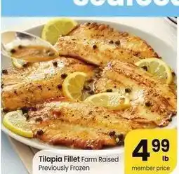 Albertsons Tilapia Fillet - Farm Raised Previously Frozen offer