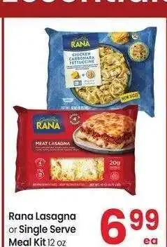 Albertsons Rana Lasagna or Single Serve Meal Kit - 12 oz Selected Varieties offer