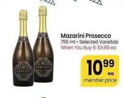 Albertsons Mazarini Prosecco - 750 ml • Selected Varietals offer