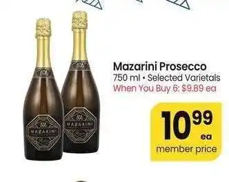 Albertsons Mazarini Prosecco - 750 ml • Selected Varietals offer