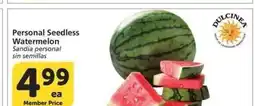 Albertsons Personal Seedless Watermelon - Sandía personal sin semillas offer