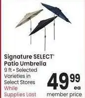 Albertsons Signature SELECT Patio Umbrella - 9 ft • Selected Varieties offer