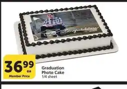 Albertsons Graduation Photo Cake - 1/4 sheet offer