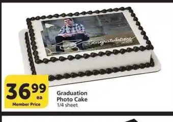 Albertsons Graduation Photo Cake - 1/4 sheet offer