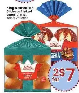 Albertsons King's Hawaiian Slider or Pretzel Buns - 10-11 oz., select varieties offer