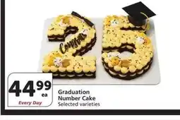 Albertsons Graduation Number Cake - Selected varieties offer