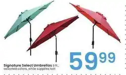 Albertsons Signature Select Umbrellas - 9 ft., assorted colors offer