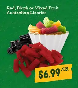 Sprouts Farmers Market Red, Black or Mixed Fruit Australian Licorice offer