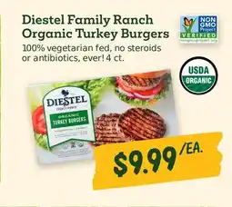 Sprouts Farmers Market Diestel Family Ranch Organic Turkey Burgers offer