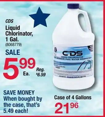 Ace Hardware CDS Liquid Chlorinator, 1 Gal offer