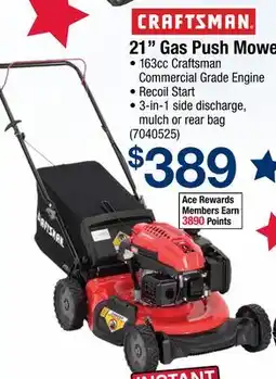 Ace Hardware 21 Gas Push Mower offer