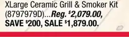 Ace Hardware XLarge Ceramic Grill & Smoker Kit offer