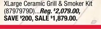 Ace Hardware XLarge Ceramic Grill & Smoker Kit offer