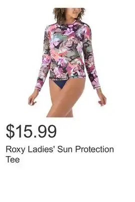 Costco Roxy Ladies' Sun Protection Tee offer