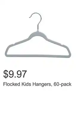 Costco Flocked Kids Hangers, 60-pack offer