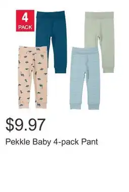 Costco Pekkle Baby 4-pack Pant offer