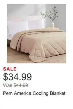 Costco Pem America Cooling Blanket offer