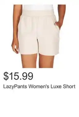 Costco LazyPants Women's Luxe Short offer